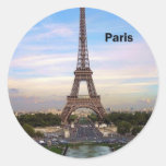 France Paris Eiffel  tower (new) (St.K) Round Sticker