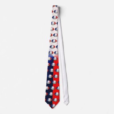 France Rugby Ball Necktie