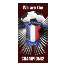 France Soccer Champions Customized Photo Card