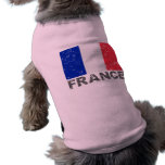 France Vintage Flag pet clothing