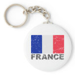 France Vintage Flag keychains