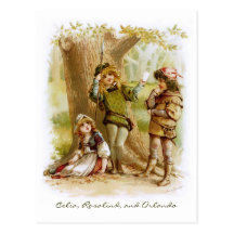 Frances Brundage: Celia, Rosalind, and Orlando Postcard