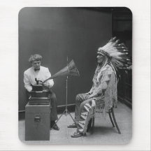 Frances Densmore Audio Recording Blackfoot Chief Mouse Pad