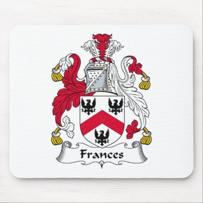 Frances Family Crest Mouse Pads by coatsofarms