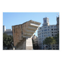 Francesc Macià monument, Barcelona Art Photo