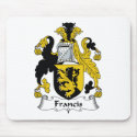 Francis Family Crest mousepads