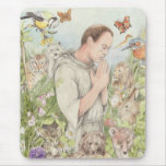 Francis of Assisi with the Animals mousepads