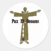 Franciscan Greetings Round Stickers