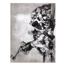 Francisco Goya, The same From Los desastres de la Postcard