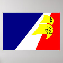 Franco Terreneuviens flag Print