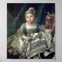 Francois Boucher - Duke of Montpensier as child Print