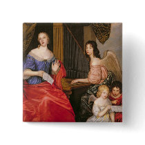 Francoise Louise Duchess La Valliere with Pinback Buttons