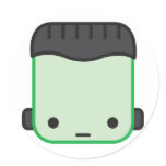 Frank Round Sticker