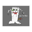 FrankEinstein Cartoon Monster postcards