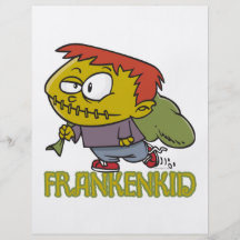 FRANKENKID cartoon frankenstein kid toon Full Color Flyer