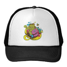 frankenstein heaven in hell trucker hat