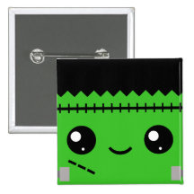 Frankenstein Monster Pinback Buttons