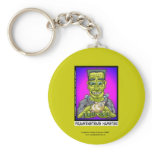 Frankenstein's Hamster Funny Cartoon Key Chain keychains
