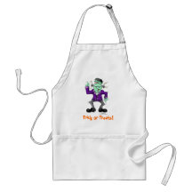 Frankenstien Halloween Apron
