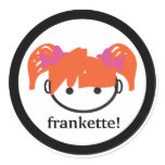 frankette! (ginger/strawberry blonde) sticker
