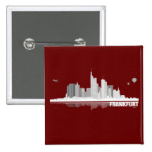 Frankfurt City Skyline Button