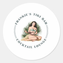 Frankie's Tiki Bar Hula Girl Sticker
