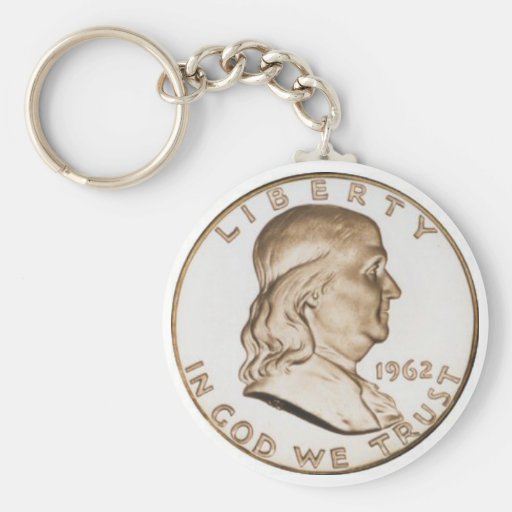 Franklin Half Dollar Key Chain