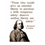 Franklin on Liberty and Safety T-Shirt