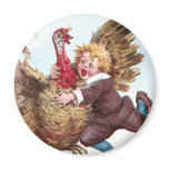 Frantically Flapping Turkey Tries To Fly Away Fridge Magnets