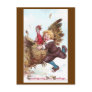 Frantically Flapping Turkey Tries To Fly Away Postcard