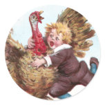Frantically Flapping Turkey Tries To Fly Away Sticker