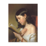Franz Eybl - Lesendes Mädchen (Reading Girl), 1850 Post Card