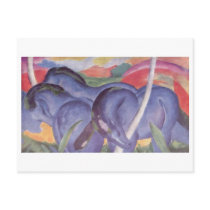 Franz Marc - Big Blue Horse 1911 Canvas Equine