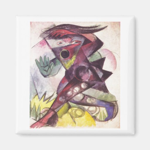 Franz Marc - Caliban Tempest Shakespeare 1914 Refrigerator Magnets