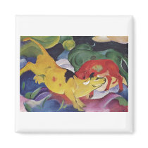 Franz Marc - Cows Red Green Yellow 1912 Cow Canvas
