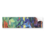 Franz Marc - Deer in the forest (II) bumper stickers