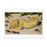 Franz Marc - Dog Lying in Snow 1910-11 Puppy White postcards