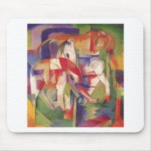 Franz Marc - Elephant Horse Cattle Winter 1913-14 Mouse Mats