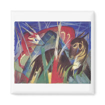 Franz Marc - Fabeltiere I 1913 Horse Abstract