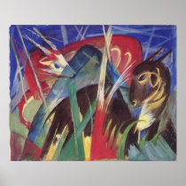 Franz Marc - Fabeltiere I 1913 Horse Abstract