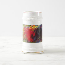 Franz Marc - Fighting Forms 1914 Colour Black Red Coffee Mugs