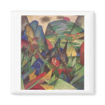 Franz Marc - Foxes 1913 Oil Canvas Red Fox Sly Fridge Magnets