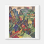 Franz Marc - Foxes 1913 Oil Canvas Red Fox Sly Fridge Magnets