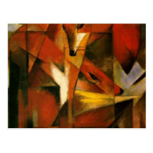 Franz Marc - Foxes Post Card