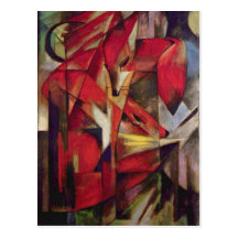 Franz Marc - Foxes Postcard
