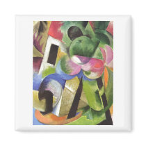 Franz Marc - House w/ Trees Small Composition 1914