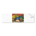 Franz Marc - Little Blue Horse 1912 Oil Canvas bumper stickers