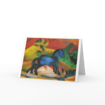 Franz Marc - Little Blue Horse 1912 Oil Canvas