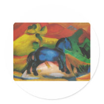 Franz Marc - Little Blue Horse 1912 Oil Canvas