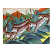 Franz Marc - Monkey Frieze (Detail) Postcard
